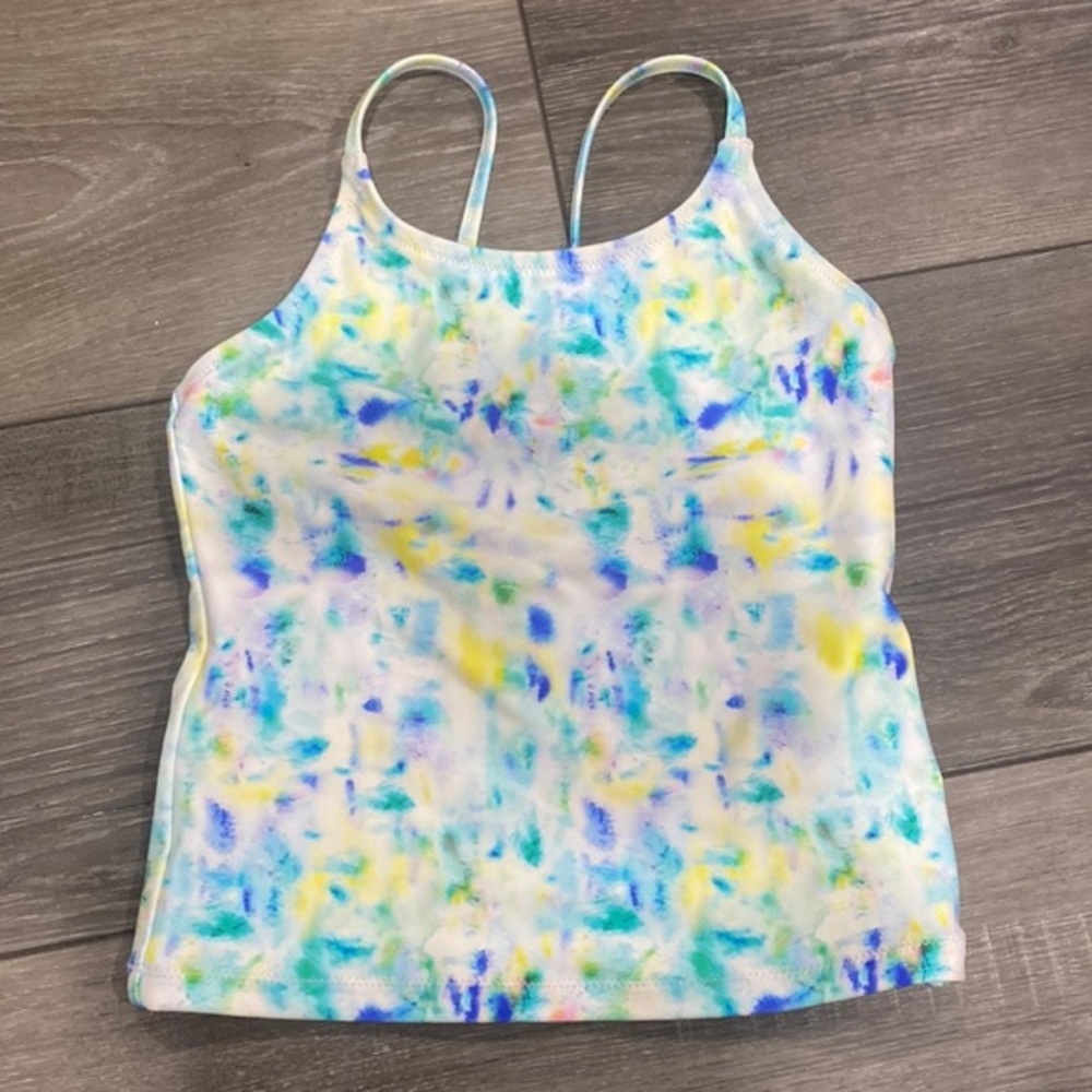 NWT! Crewcuts Blue Tie Die Girls Bikini Top